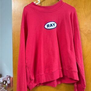 Ray Women's Casual Red Sweatshirt